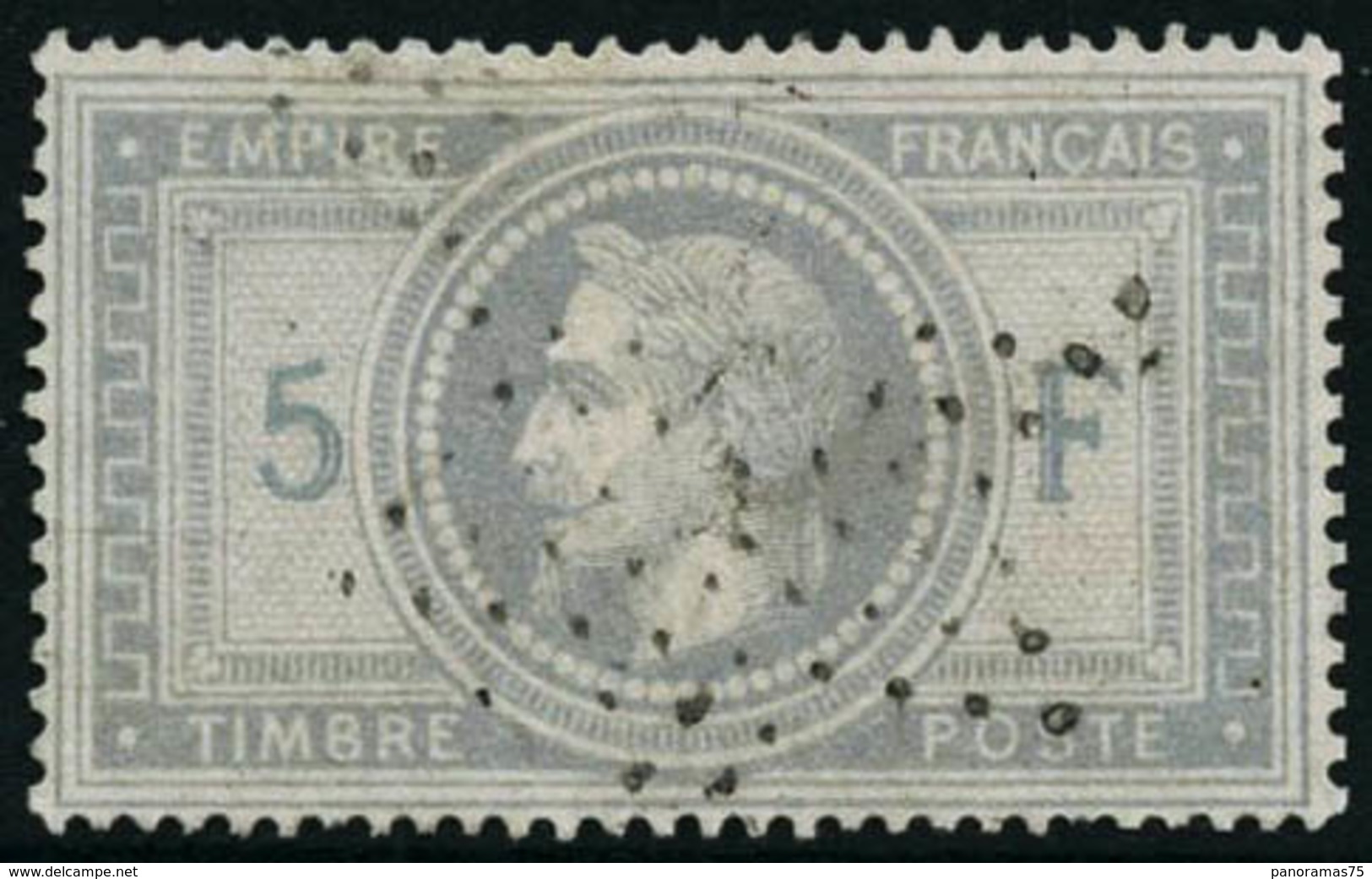 Oblit. N°33 5F Empire - TB - 1863-1870 Napoléon III Con Laureles