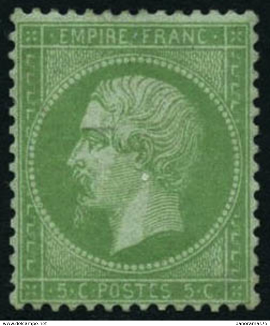 ** N°35 5c Vert Pâle S/bleu - TB - 1863-1870 Napoléon III Lauré