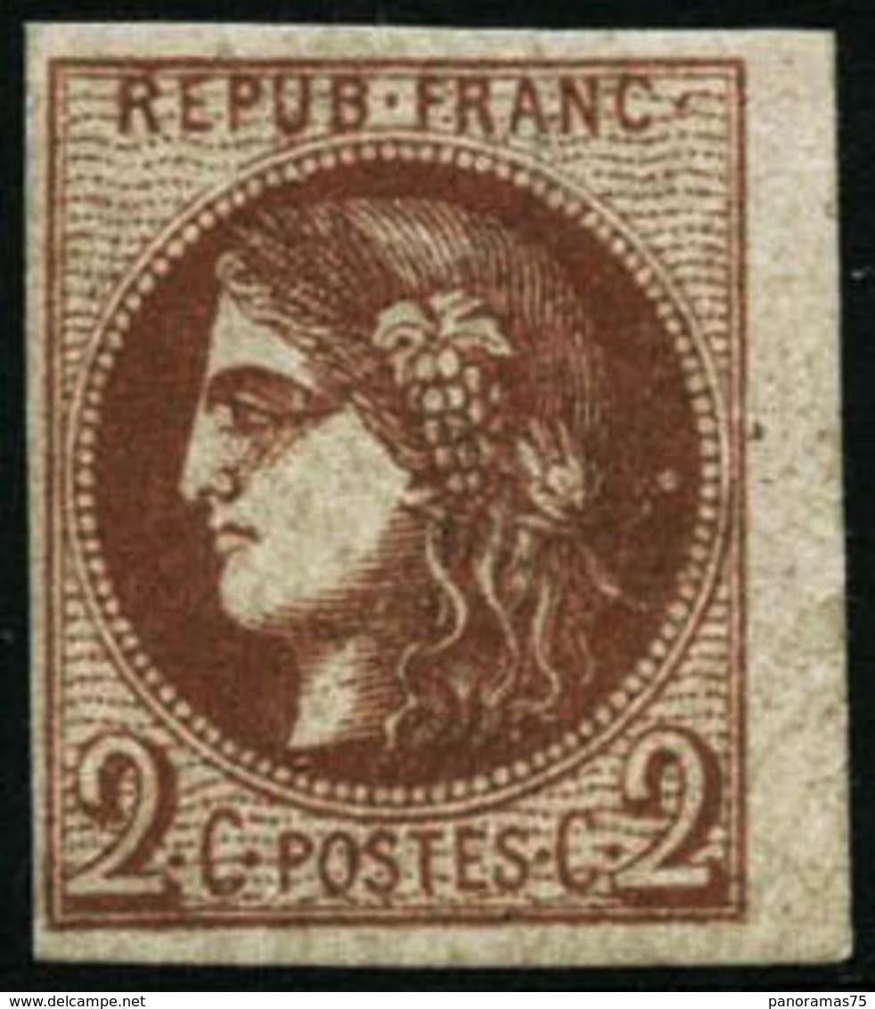 ** N°40Bb 2c Marron, R2 - TB - 1870 Emisión De Bordeaux