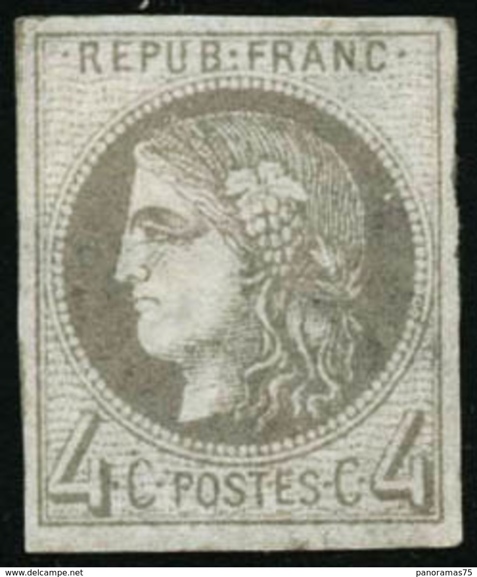 ** N°41B 4c Gris R2 - TB - 1870 Emisión De Bordeaux