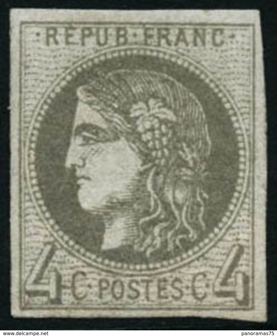 ** N°41b 4c Gris - TB - 1870 Ausgabe Bordeaux