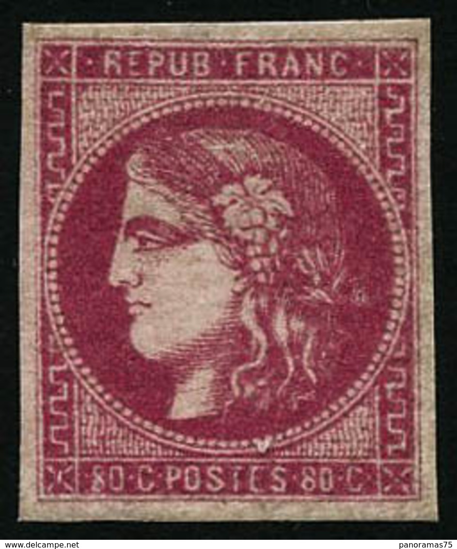 * N°49 80c Rose - TB - 1870 Ausgabe Bordeaux