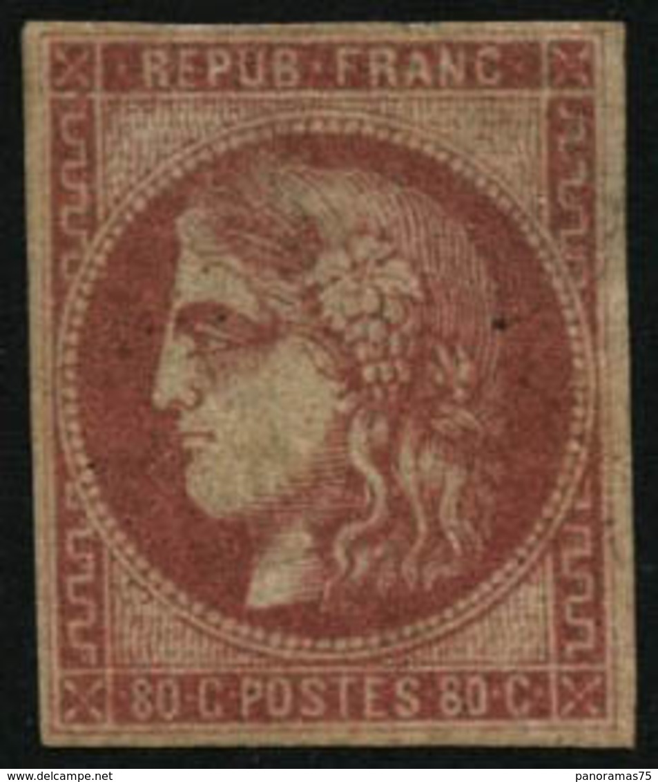 ** N°49a 50c Rose Clair, Petites Marges - B - 1870 Uitgave Van Bordeaux