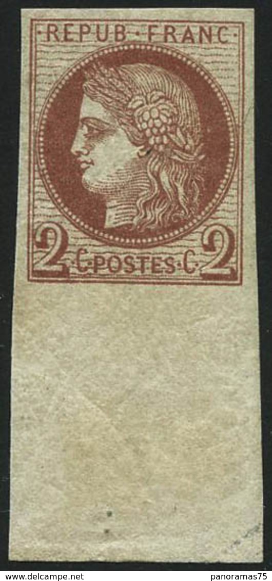 ** N°51c 2c Rouge-brun, Pièce De Luxe - TB - 1871-1875 Ceres