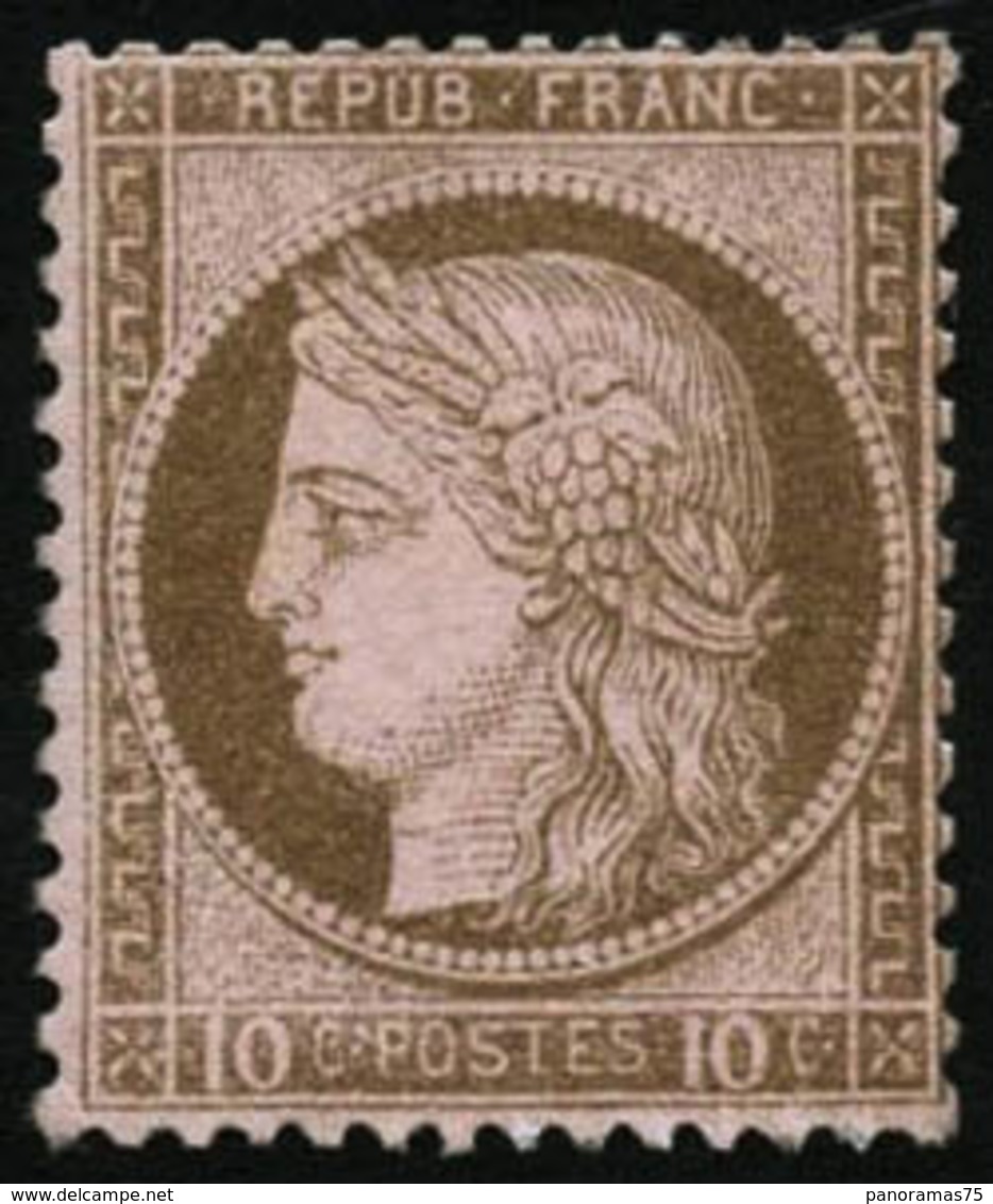 ** N°54 10c Brun S/rose - TB - 1871-1875 Cérès