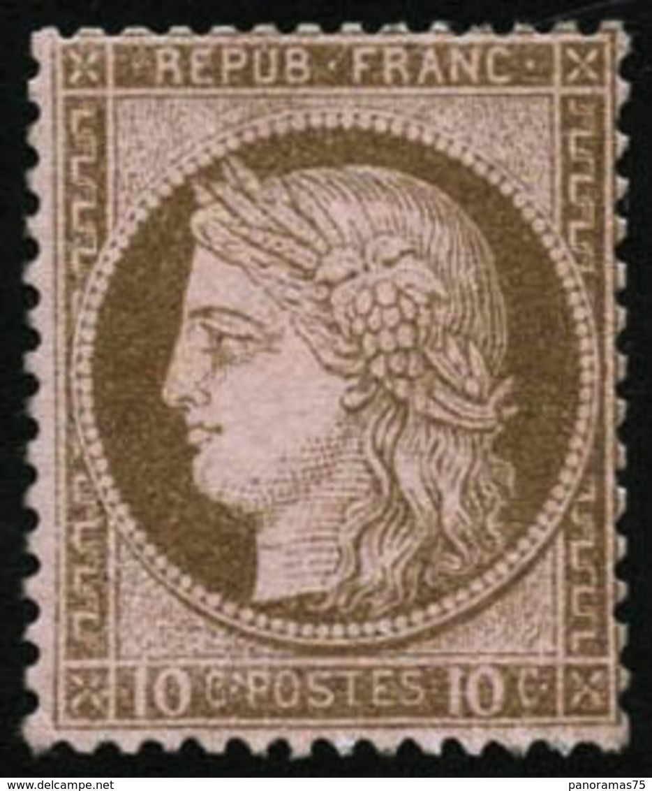 ** N°54 10c Brun S/rose - TB - 1871-1875 Ceres