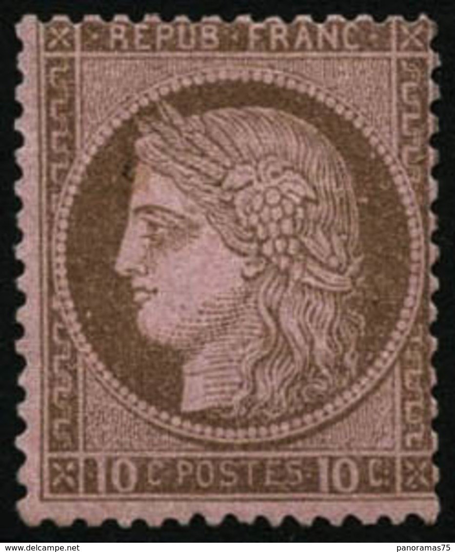 ** N°54 10c Brun S/rose - TB - 1871-1875 Cérès