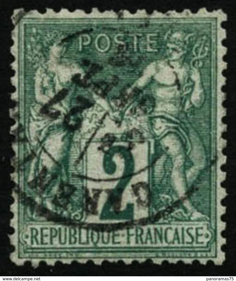 Oblit. N°62 2c Vert - TB - 1876-1878 Sage (Typ I)