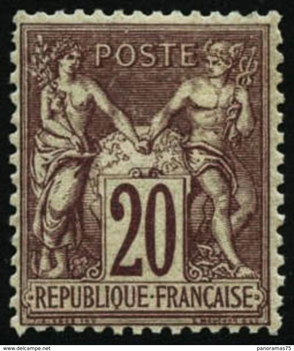 ** N°67 20c Brun-lilas - TB - 1876-1878 Sage (Type I)