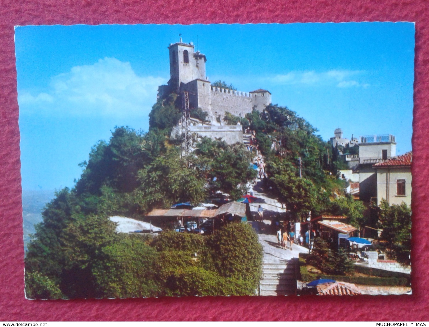 POSTAL POST CARD REPPUBLICA DE DI S. SAN MARINO REPÚBLICA PRIMA TORRE FIRST TOWER PREMIÈRE TOUR EDIZ. LA RIVIERA RIMINI - San Marino