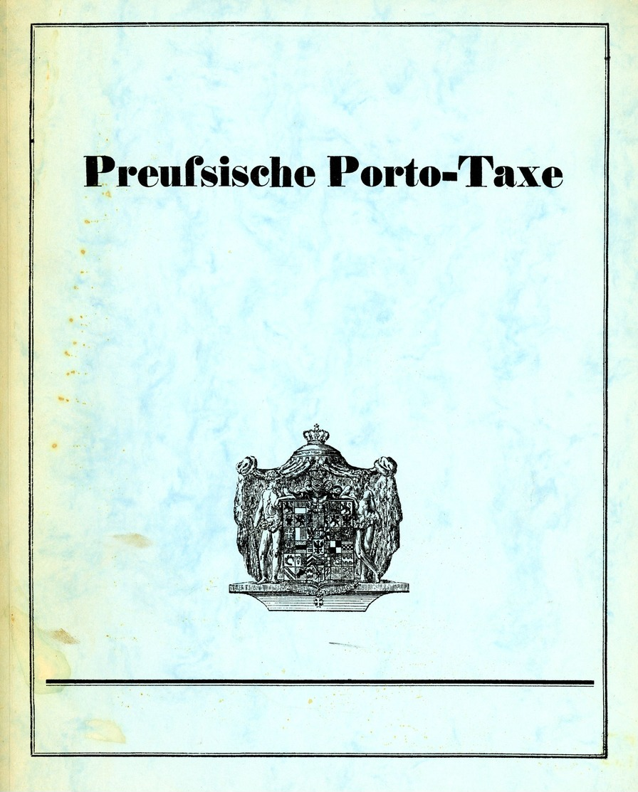 Preußische Porto Taxe Von 1824 Regulativ - ArGe Preußen - Postgebühren