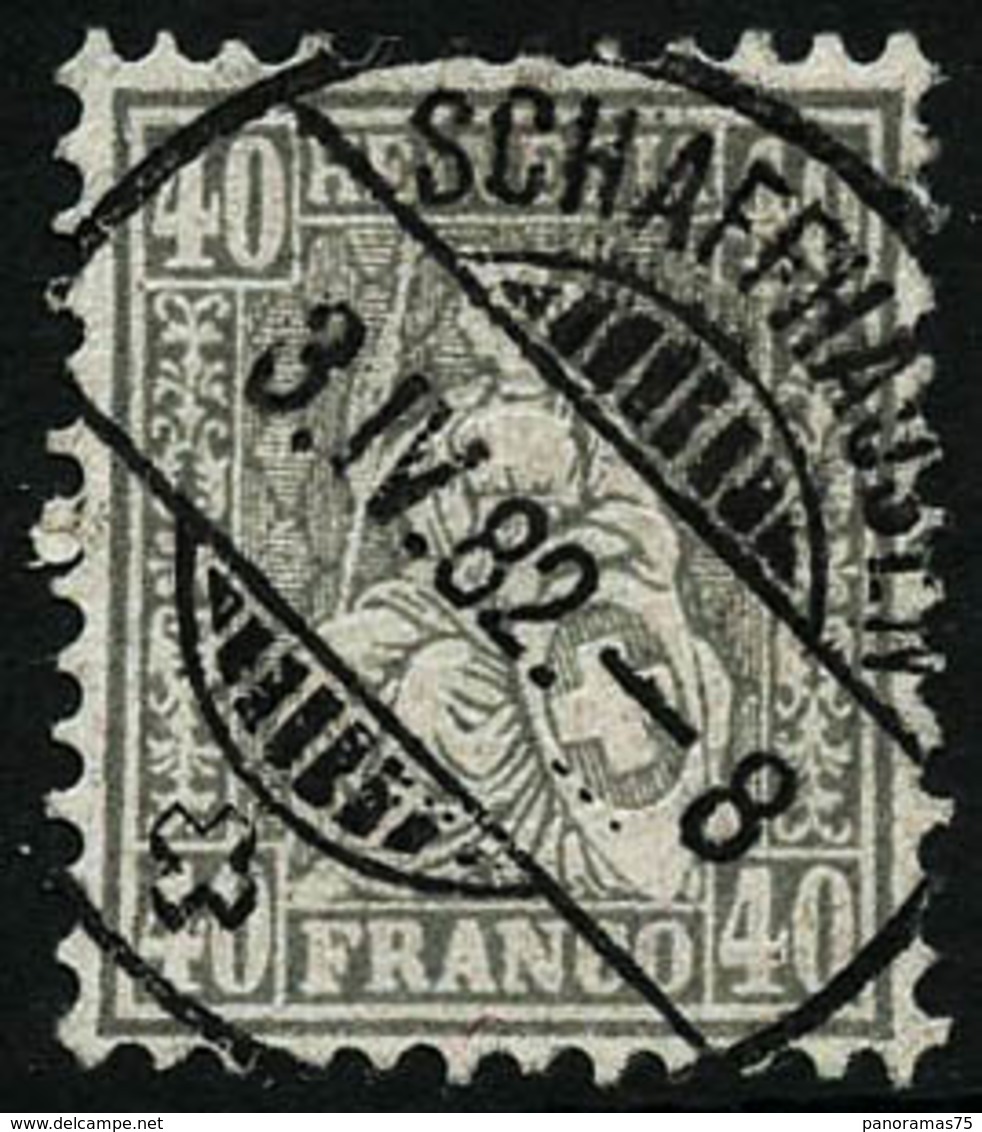 Oblit. N°55 40c Gris, Pièce De Luxe - TB - Otros & Sin Clasificación