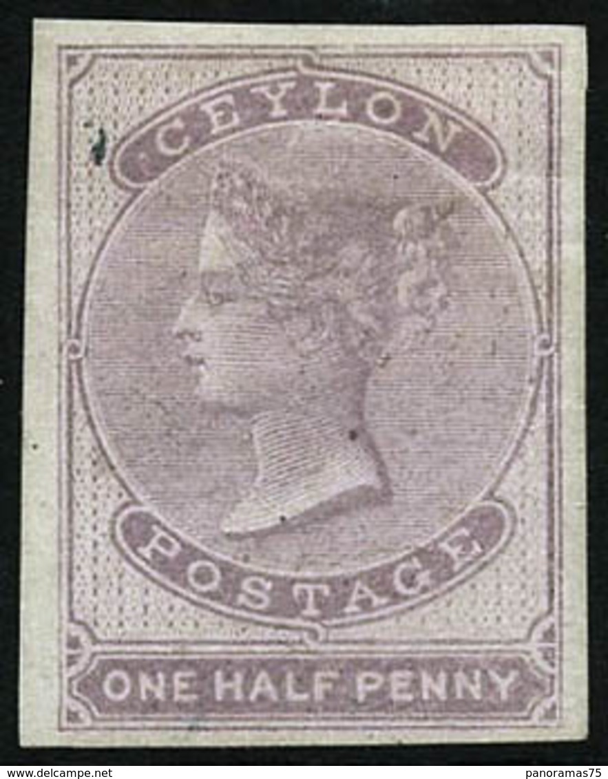 (*) N°12 1/2 Penny S/papier Blanc SG - TB - Ceylan (...-1947)