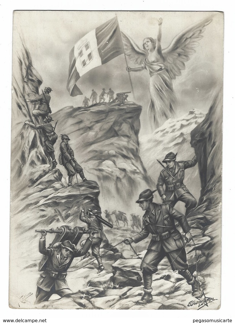 3566 - ALPINI CARTOLINA BROMOSTAMPA 1941 - Regiments