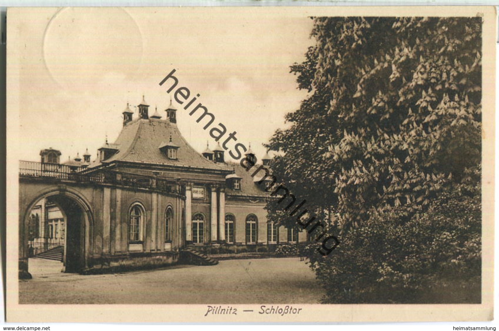 Pillnitz - Schlosstor - Verlag A. R. Adam Dresden - Pillnitz