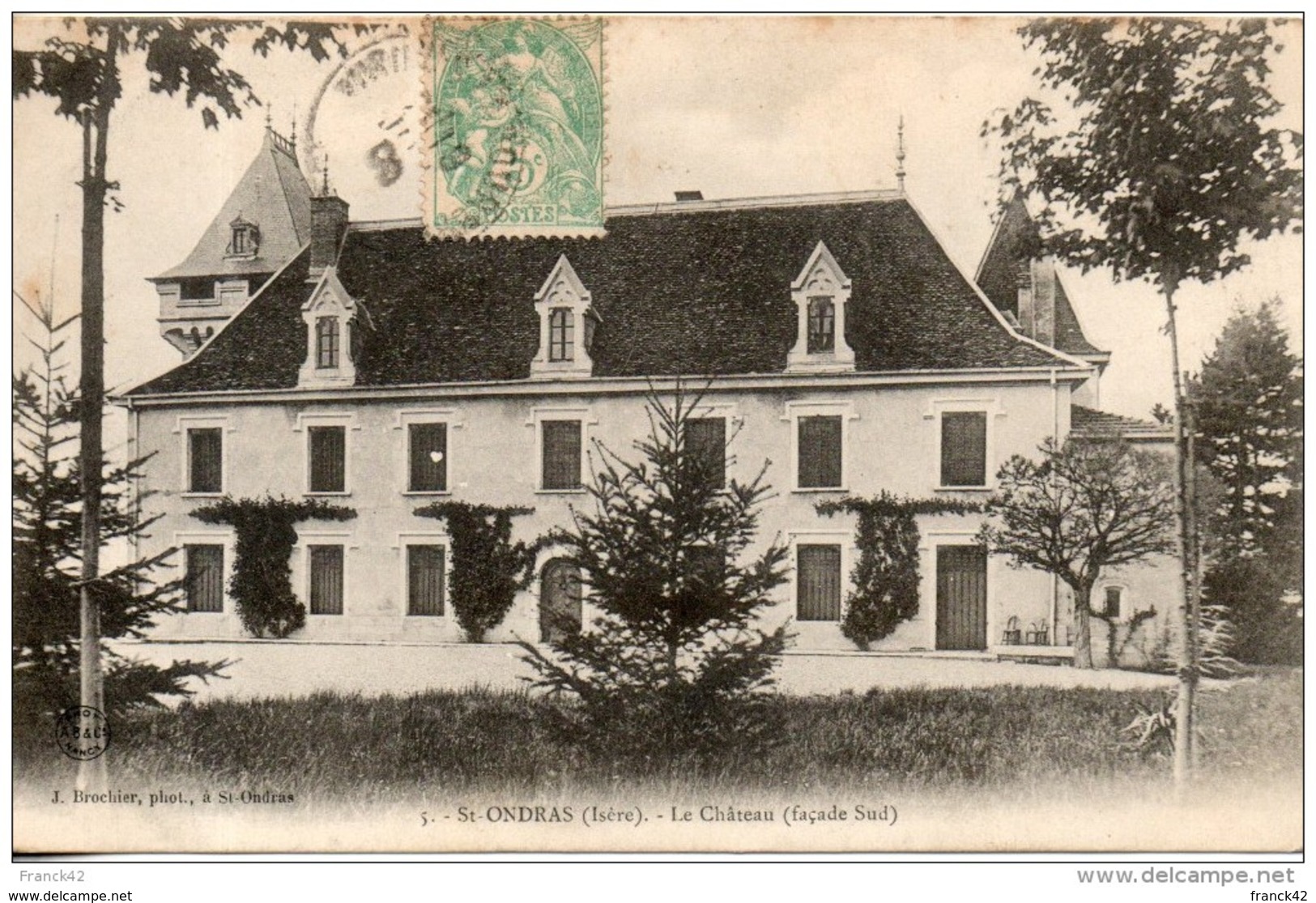 38. Saint Ondras. Le Chateau Façade Sud - Autres & Non Classés