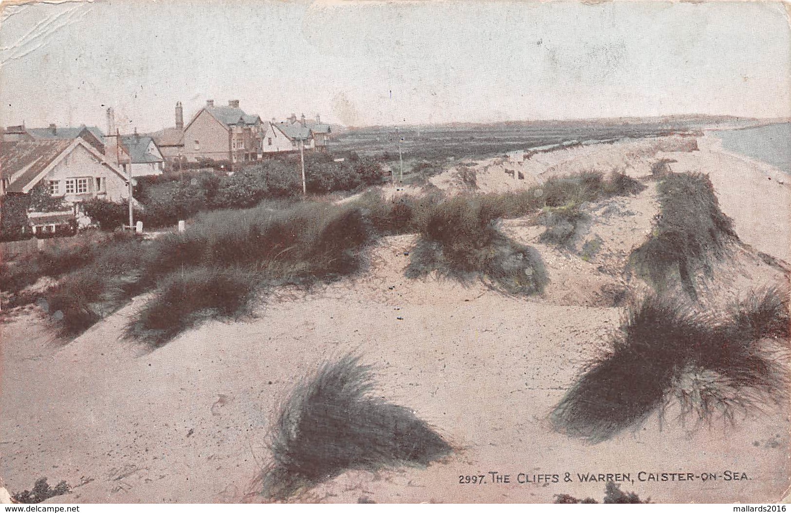 CAISTER-ON-SEA - CLIFFS & WARREN ~ AN OLD POSTCARD #20253 - Other & Unclassified