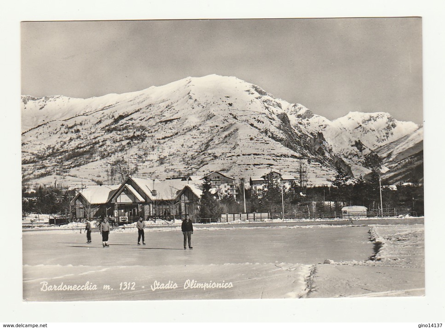 Cartolina Viaggiata 1959 - BARDONECCHIA - STADIO OLIMPIONICO - PIEMONTE Postcard - Stadiums & Sporting Infrastructures