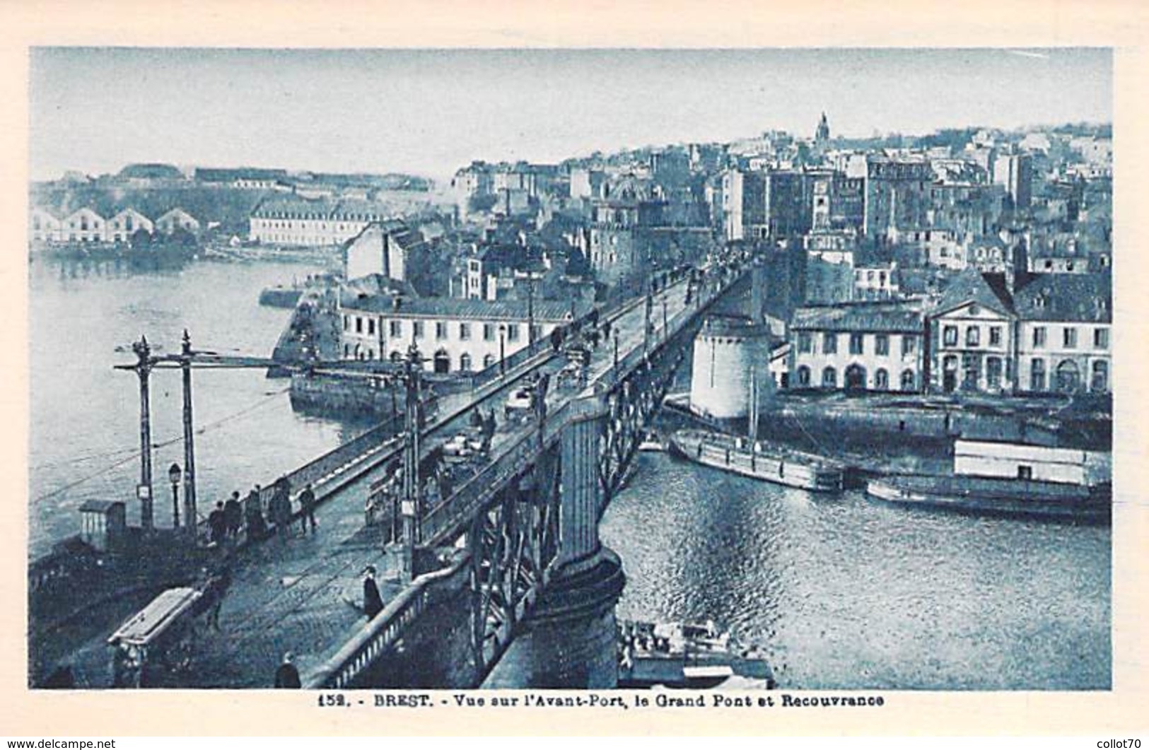 BREST. Vue Sur L'avant Port, Le Grand Pont Et Recouvrance. - Brest