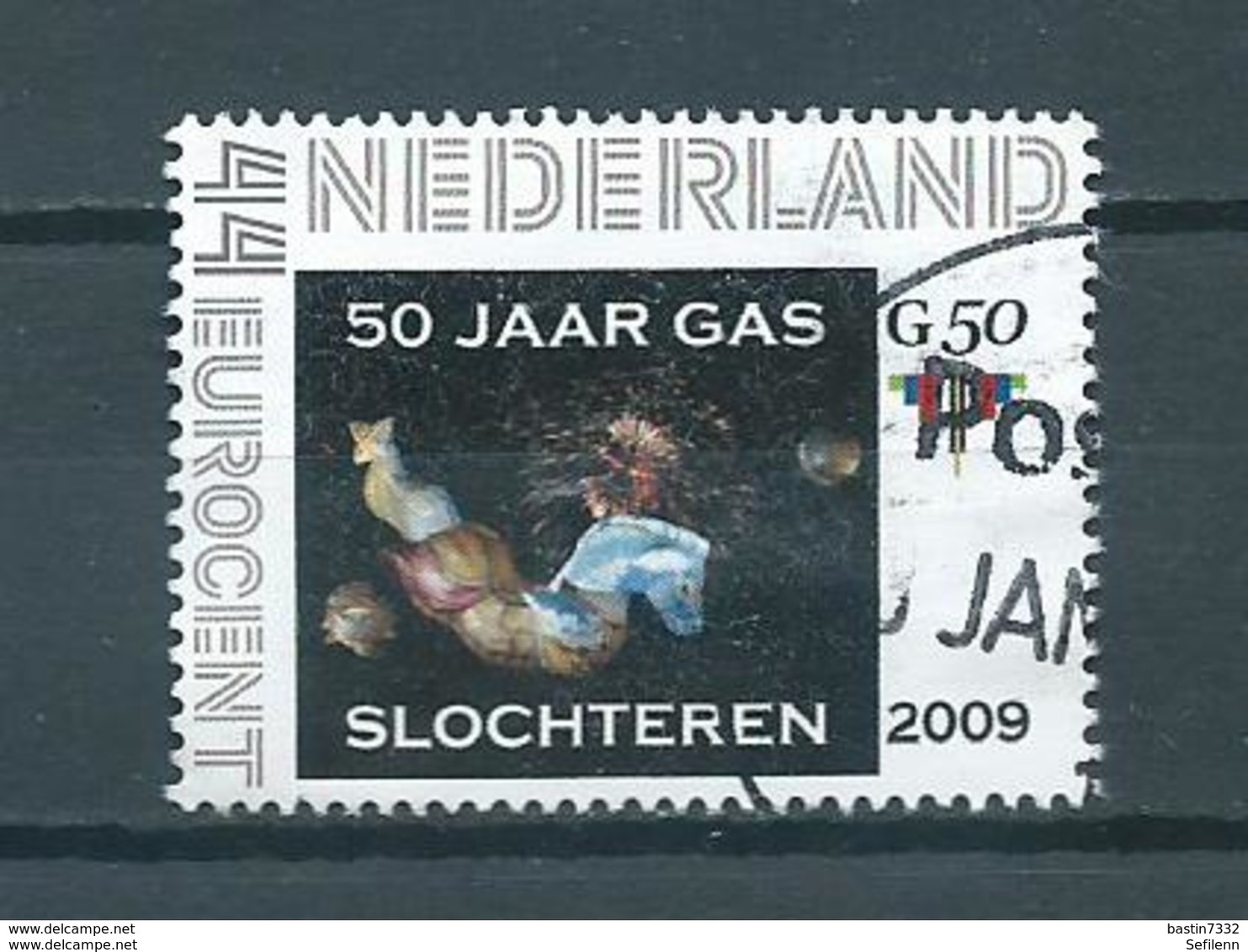 Netherlands Persoonlijke Postzegel,50 Jaar Gas Slochteren Used/gebruikt/oblitere - Timbres Personnalisés