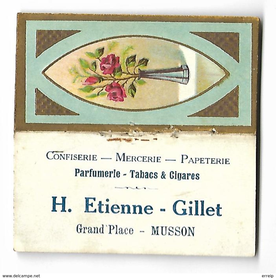 Musson Mini Calendrier Publicitaire 1934 Dim 8cm/4cm H.Etienne-Gillet Confiserie Mercerie Papeterie......... - Musson