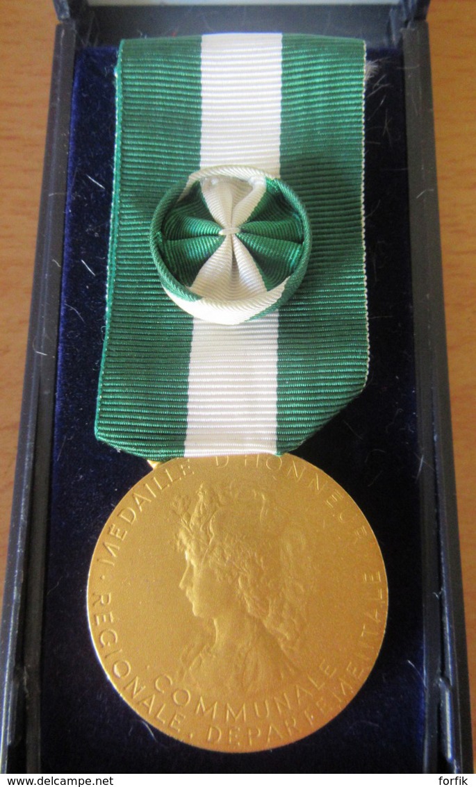 France - Médaille D'Honneur Communale, Régionale, Départementale - Attribuée - Métal Doré - Neuve En Coffret - 1996 - Professionals / Firms