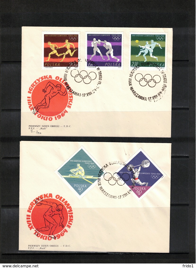 Poland / Polska 1964 Olympic Games Tokyo FDC - Sommer 1964: Tokio