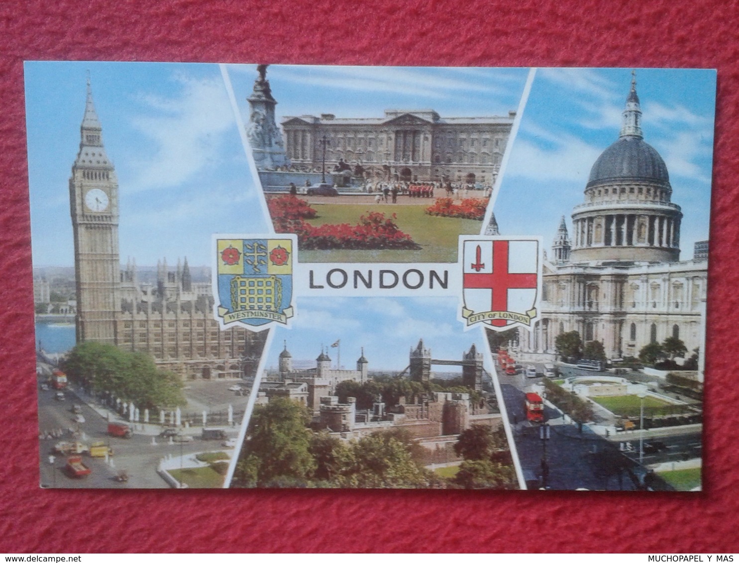 POSTAL POST CARD REINO UNIDO UNITED KINGDOM LONDON LONDRES CARTE POSTALE DIVERSAS VISTAS BIG BEN.........UK VER FOTOS... - Otros & Sin Clasificación