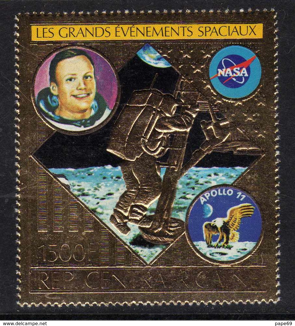 Centrafricaine P. A.  N° 223 XX Les Grands événements Spatiaux,1500 F. Or Sans Charnière, TB - Centrafricaine (République)