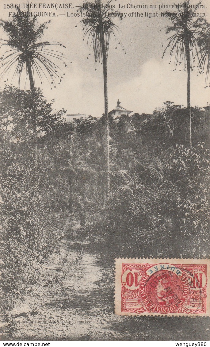 TAMARA   GUINEE FRANCAISE   ILE DE LOOS  Le Chemin Du Phare De Tamara  TB PLAN 1908 - Guinée Française