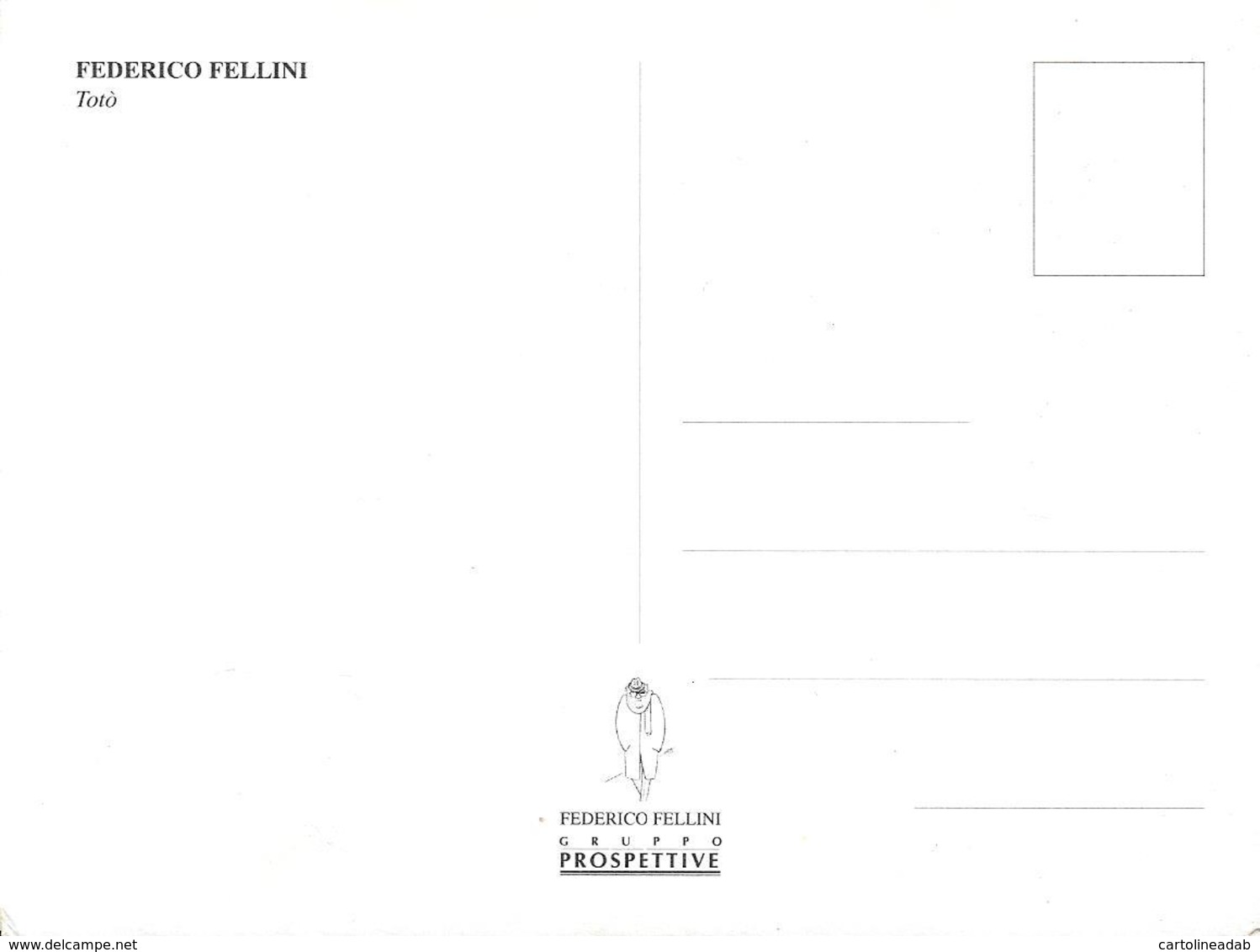 [MD4305] CPM - TOTO' - FEDERICO FELLINI - PERFETTA -NV - Altri & Non Classificati