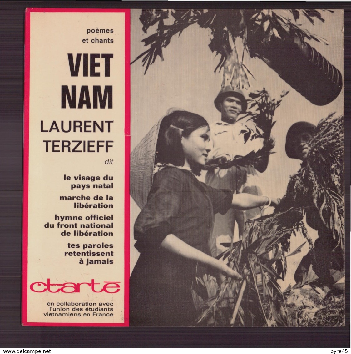 45 T Laurent Terzieff " Viet Nam " Poèmes Et Chants - Autres & Non Classés