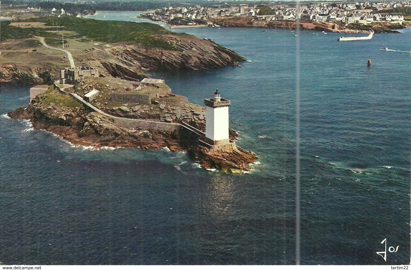 (LE CONQUET )( 29 FINISTERE ) LA PRESQU ILE DE KERMORVAN AVEC SON PHARE ET L ENTREE DU PORT DU CONQUET - Le Conquet