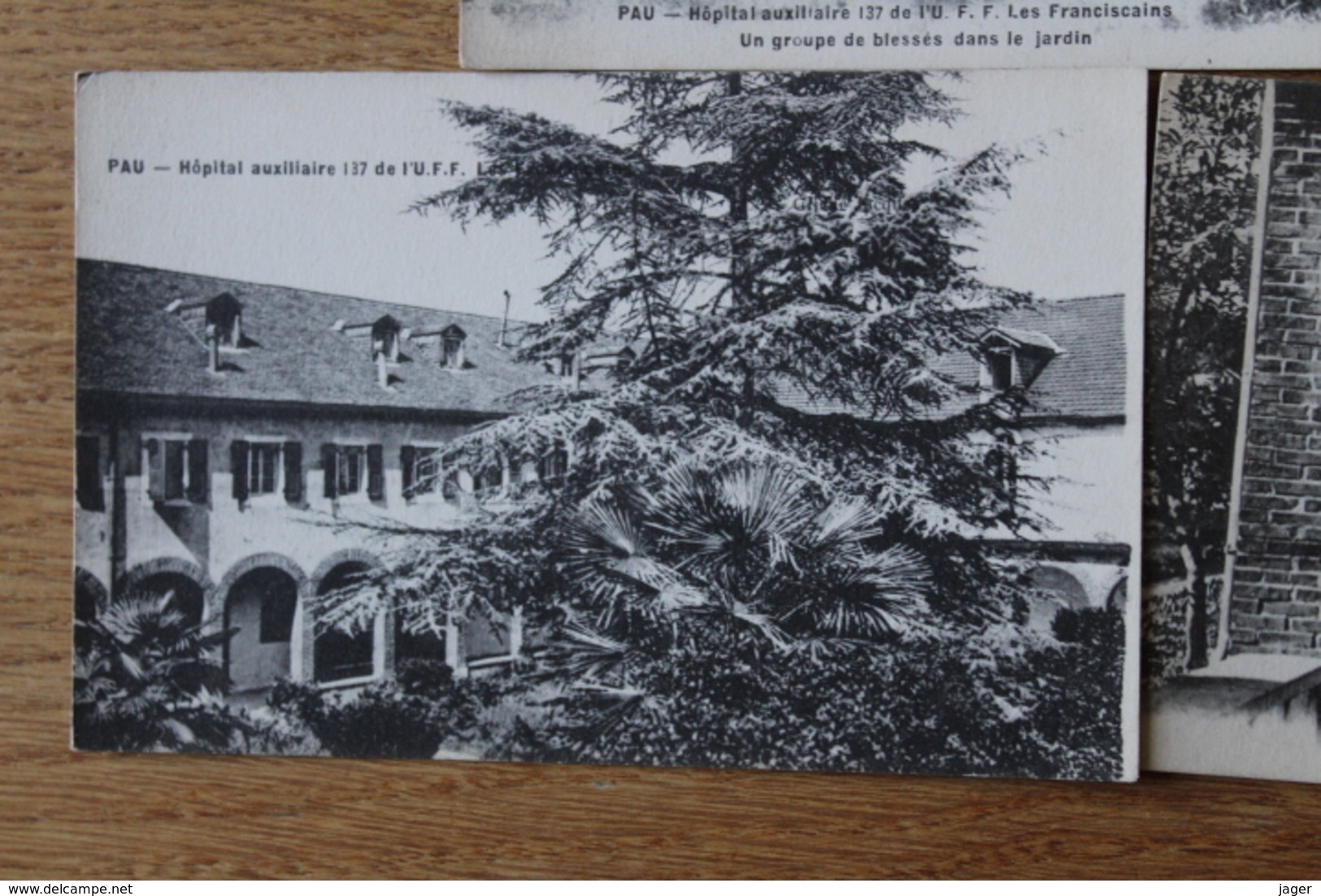 lot de 5 cartes postales PYRENEES  PAU  HOPITAL AUXILIAIRE 137 CACHET  lot  10