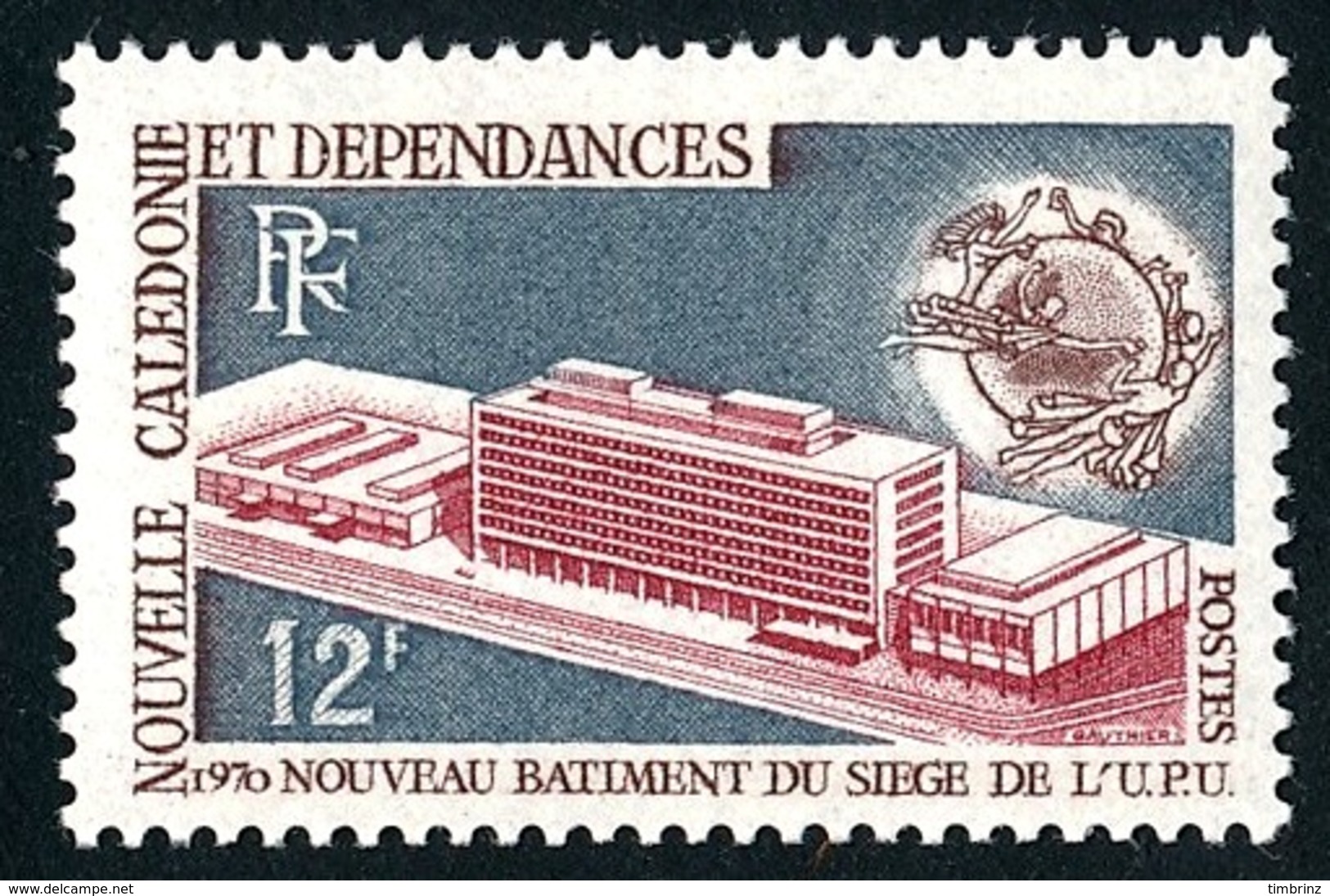 NOUV.-CALEDONIE 1970 - Yv. 367 **   Cote= 3,10 EUR - Nouveau Batiment UPU, à Berne  ..Réf.NCE25106 - Neufs