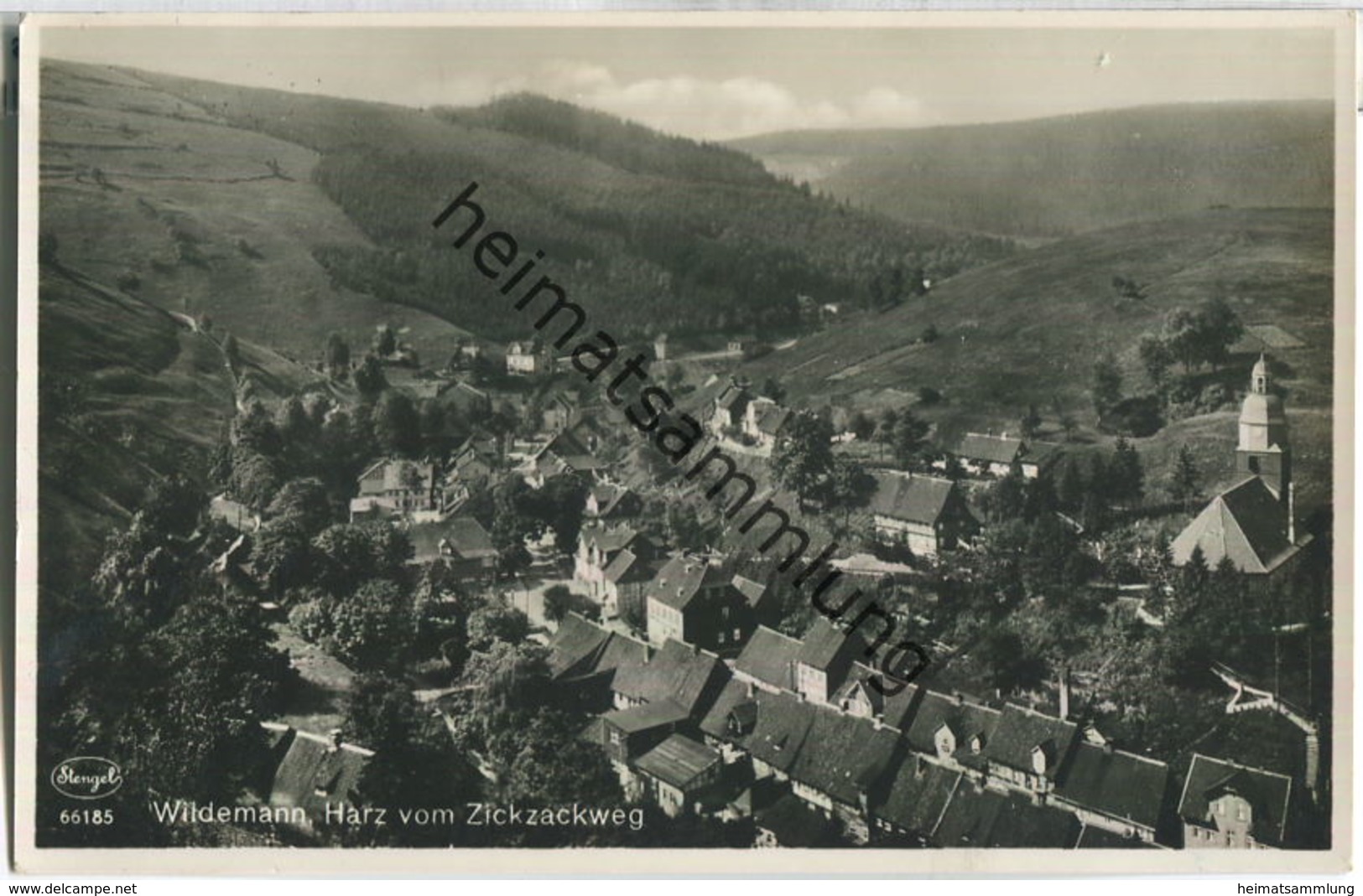 Wildemann Harz - Blick Vom Zickzackweg - Foto-Ansichtskarte - Verlag Fritz Ebers Wildemann - Wildemann