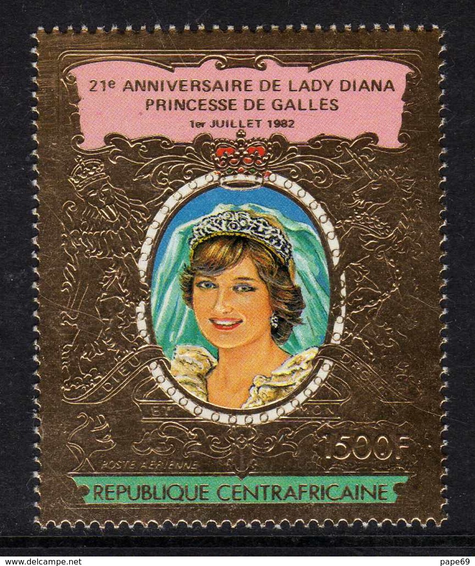 Centrafricaine P. A.  N° 265 XX 21ème Annive. De La Princesse De Galles,1500 F. Or,  Sans Charnière, TB - Centrafricaine (République)