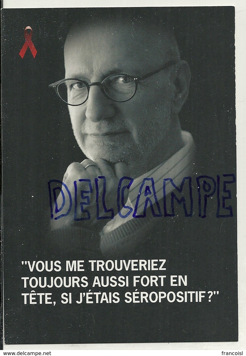 Jacques Mercier.  La Journée Mondiale Contre Le SIDA. Ruban Rouge.Carte Boomerang - Santé