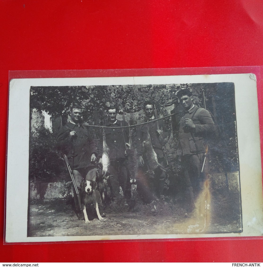 CARTE PHOTO CHASSEUR AVEC GIBIERS - Chasse
