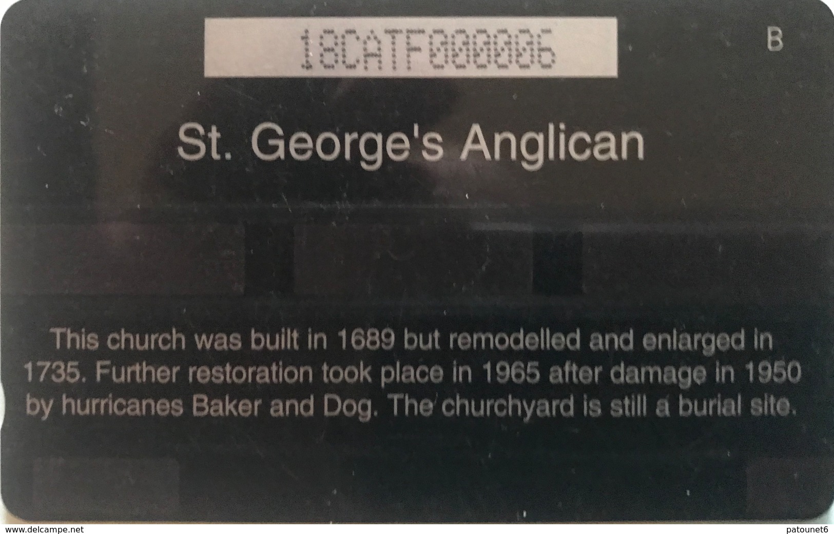 ANTIGUA  -  Phonecard -  Gilberts Memorial Methodist  -  EC$20 - Antigua Et Barbuda