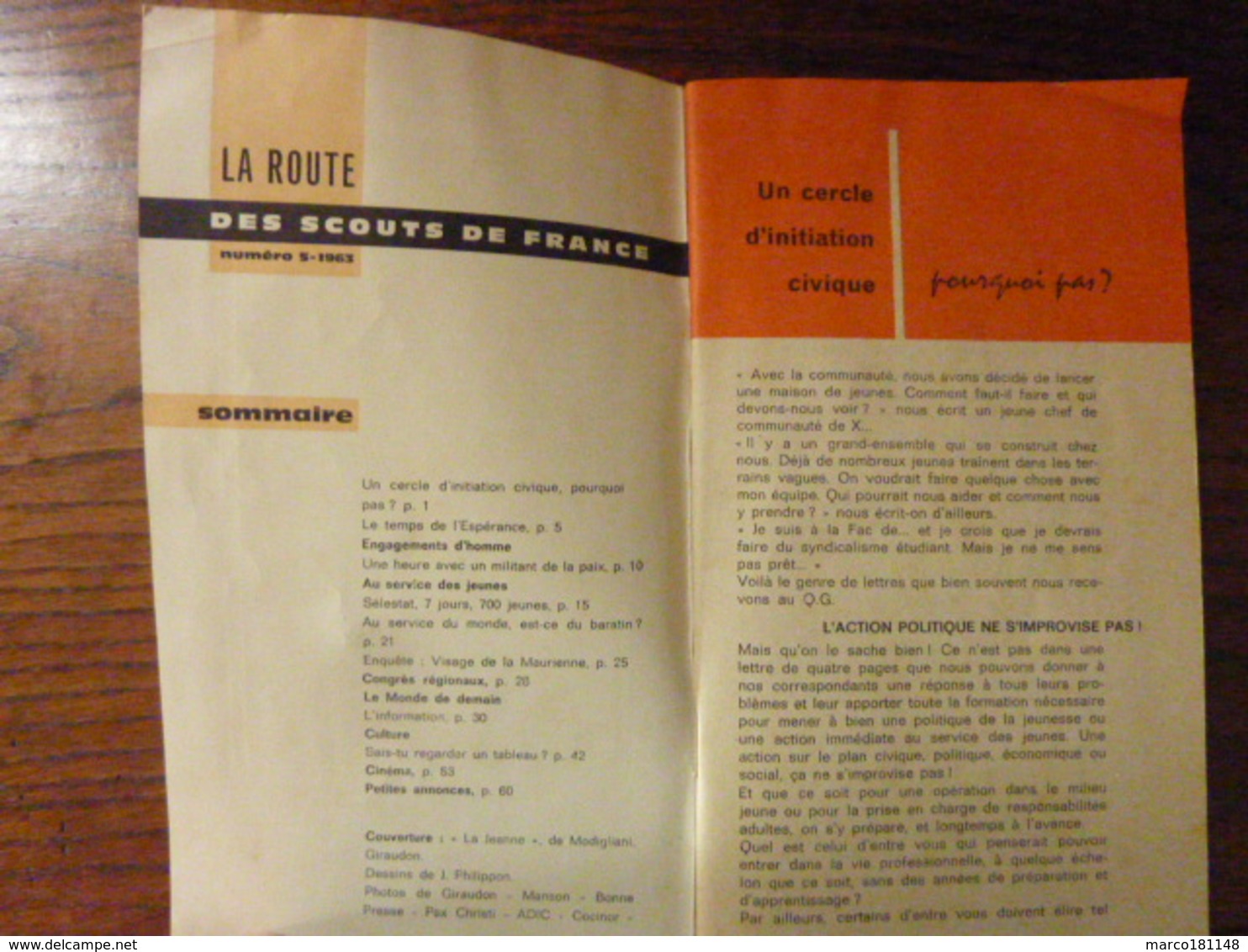 Revue, Fascicule Mensuel: La Route Des Scouts De France - Juin 1963 - Scoutisme