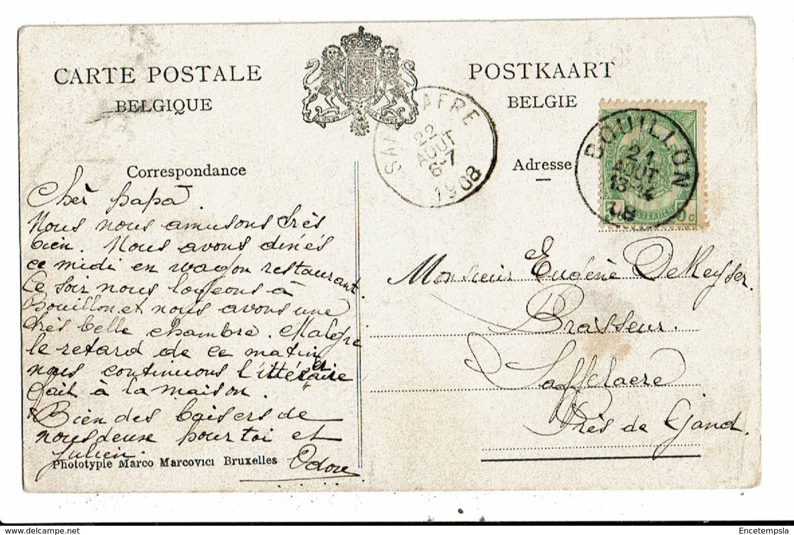 CPA-Carte  Postale -Belgique-Bouillon- Panorama Pris D'une Meurtrière Sur Les 2 Routes De France-1908-VM13029 - Bouillon