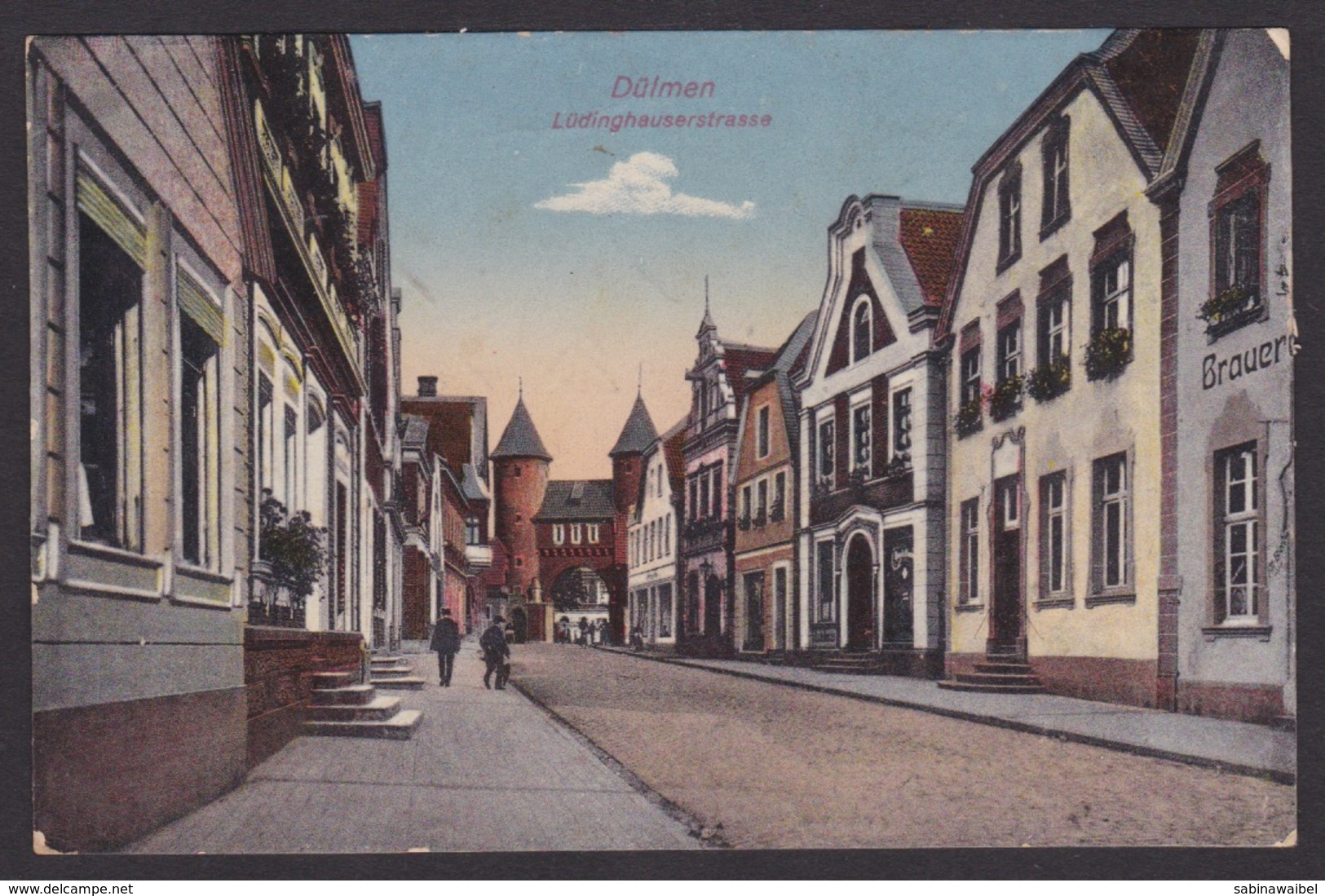 AK / Dülmen / Lüdinghauserstrasse / Brauerei / Gelaufen 1926  ..   ( E 482 ) - Dülmen