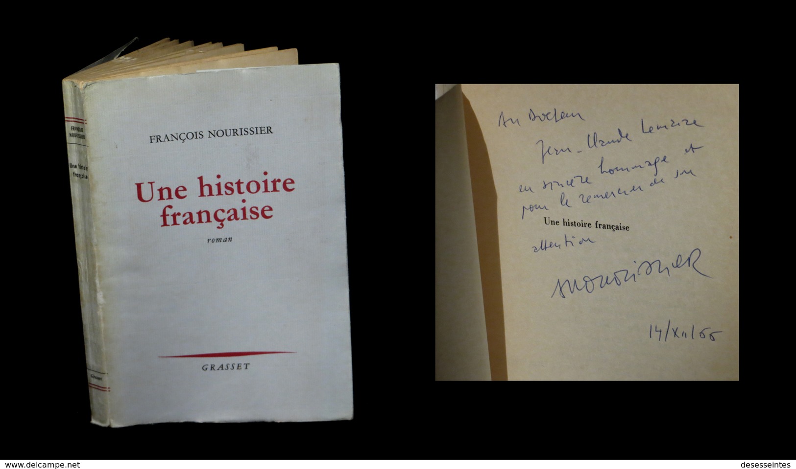 [ENVOI DEDICACE] NOURISSIER (François) - Une Histoire Française. EO. - Autographed