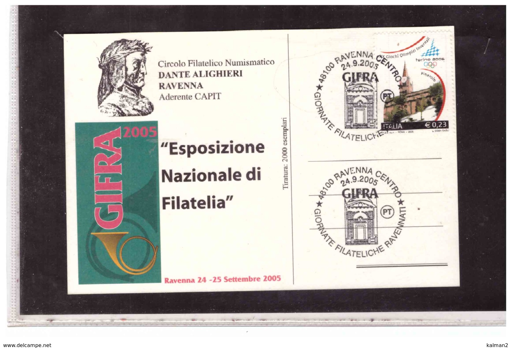 TEM11109   -  RAVENNA   24.9.2005   /     GIFRA  2005 - Briefmarkenausstellungen