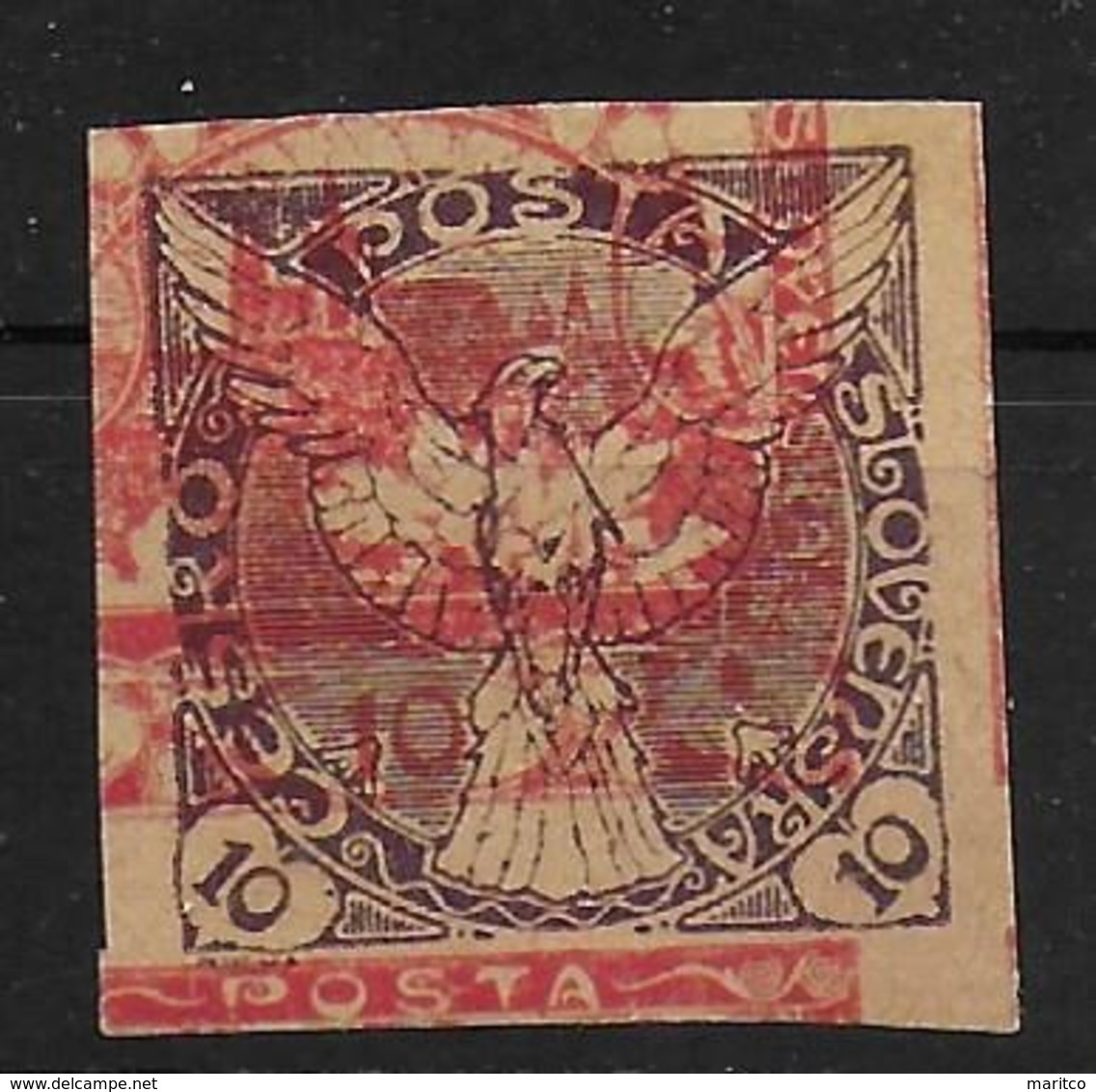 Czechoslovakia 1919 Newspaper Stamp Zeitungsmarke Probedruck Proof Proef - Proofs & Reprints
