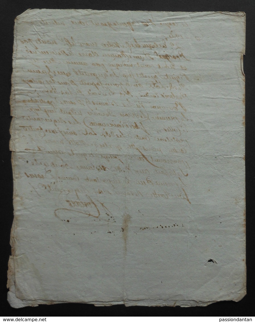 Manuscrit Du XVIIIe Siècle - Calvados - Secteur Lisieux - Protagonistes Nommés François Hurel Et Laurent Soulpouze - Manuscrits