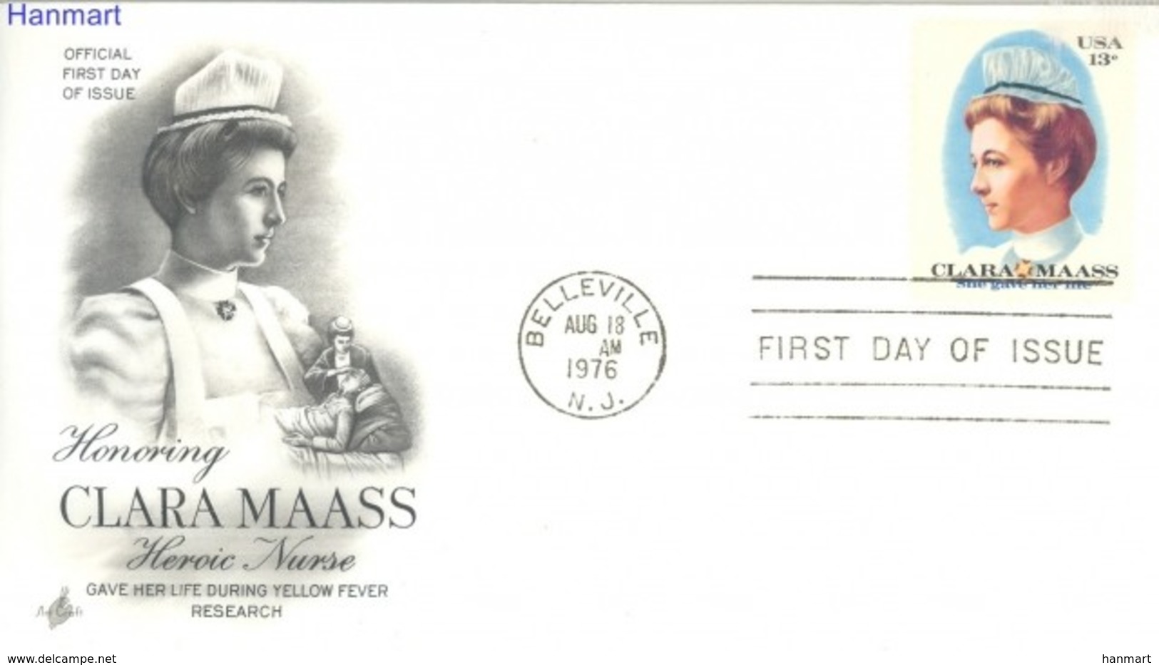 USA 1976 Mi 1286 FDC ( FDC ZS1 USA1286 ) - Médecine