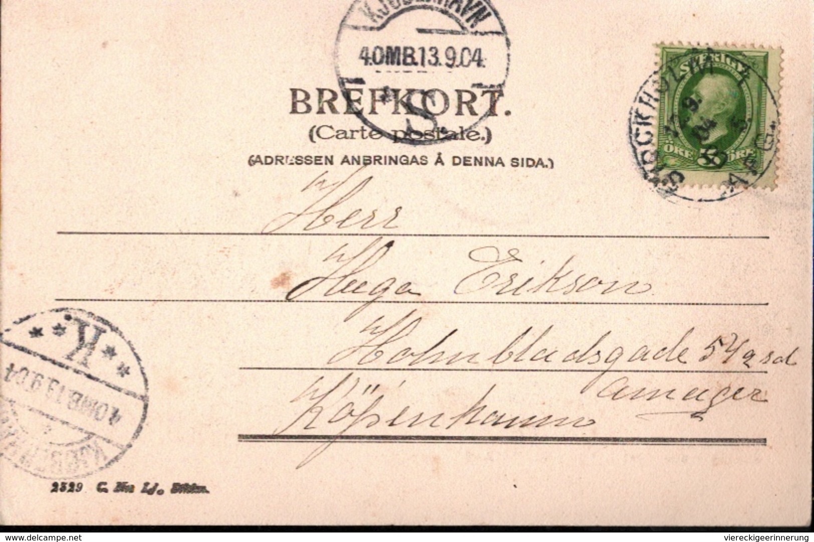 !  Alte Ansichtskarte Stockholm, Bolinders Verkstader, 1904, Sweden, Sverige, Schweden - Schweden