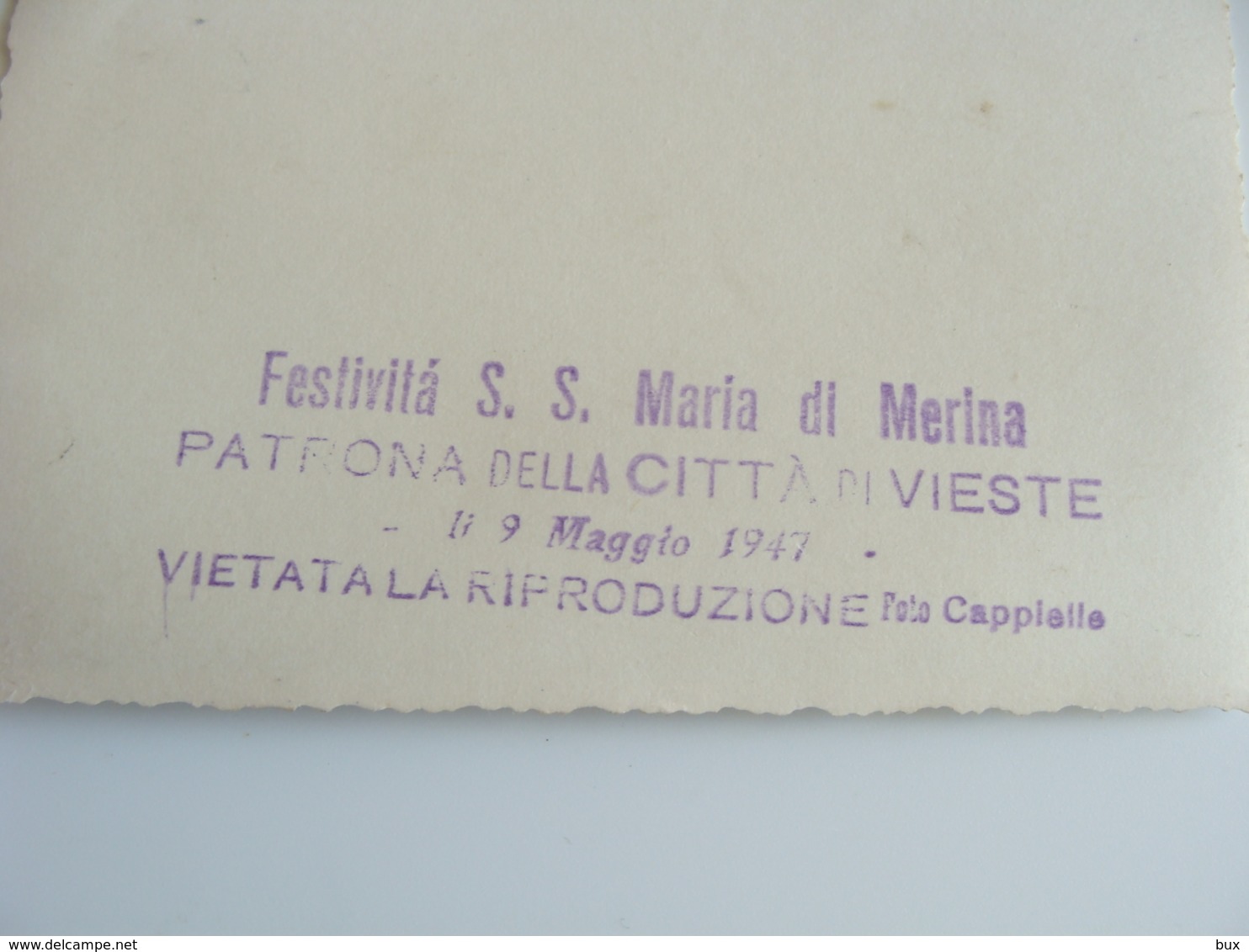 1947   SANTA MARIA DI MERINO MERINA  FOTO CAPPIELLO  VIESTE   FOGGIA ORIGINALE FOTO  14,5 X 10,5 REALE CARABINIERI - Luoghi